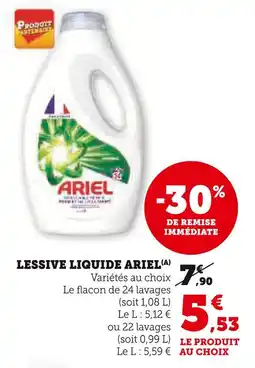 Super U ARIEL Lessive liquide offre