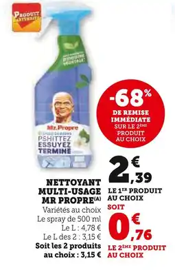 Super U MR PROPRE Nettoyant Multi-Usage offre