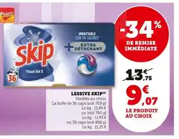 Super U Skip Lessive(A) offre