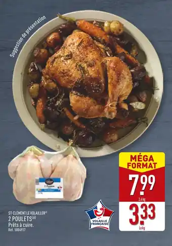 ALDI ST-CLÉMENT LE VOLAILLER 2 poulets offre