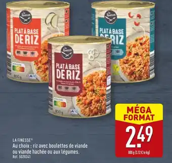 ALDI LA FINESSE Plat à base de riz offre