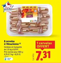 Lidl Saint Alby 8 cervelas à l’Alsacienne offre