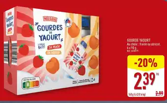 ALDI Milsani Gourde Yaourt offre