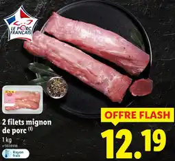 Lidl 2 filets mignon de porc offre