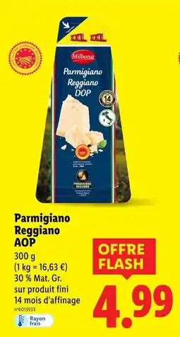 Lidl MILBONA Parmigiano reggiano aop offre