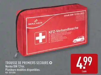 ALDI WALSER Trousse de premiers secours offre