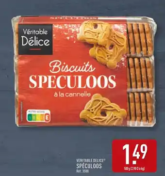 ALDI VERITABLE DELICE Biscuits Speculoos à la cannelle offre