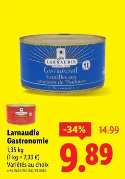 Lidl JEAN LARNAUDIE Larnaudie gastronomie offre