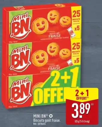 ALDI MINI BN Biscuits goût fraise offre