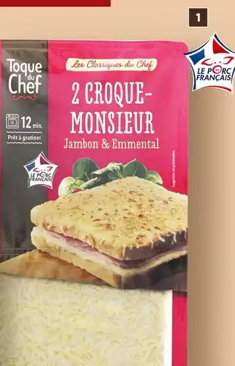 Lidl TOQUE DU CHEF 2 croque-monsieur offre