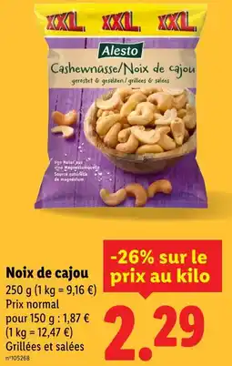 Lidl ALESTO Noix de cajou offre