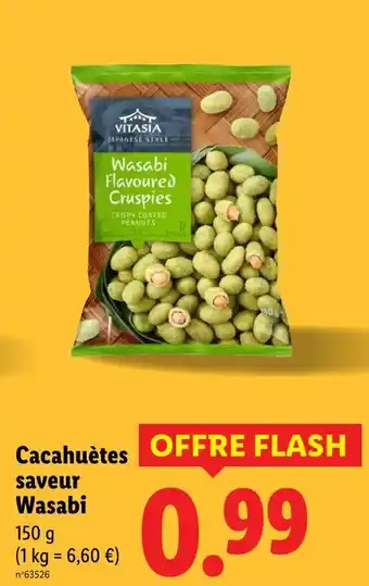 Lidl Vitasia Cacahuètes saveur Wasabi offre