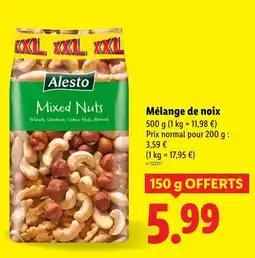 Lidl ALESTO Mélange de noix offre