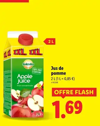 Lidl SOLEVITA Jus de pomme offre