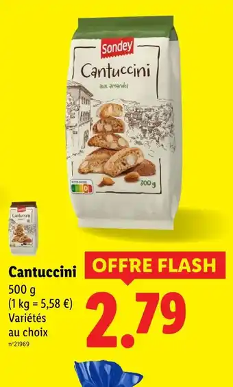 Lidl Sondey Cantuccini offre