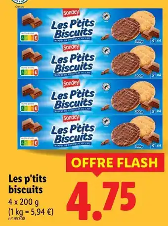 Lidl SONDEY Les p'tits biscuits offre