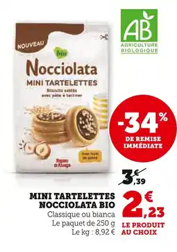 U Express Nocciolata Mini tartelettes Bio offre