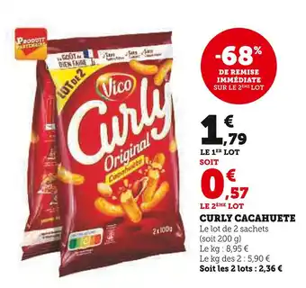 U Express VICO Curly cacahuete offre