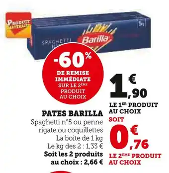 U Express Barilla Pâtes offre