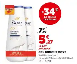 U Express Dove Gel douche offre