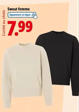 Lidl Esmara Sweat femme offre