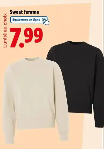 Lidl Esmara Sweat femme offre