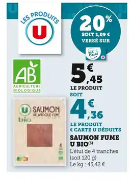 U Express U Saumon fume bio offre