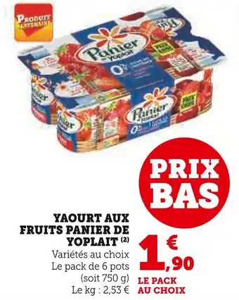 U Express PANIER DE YOPLAIT Yaourt aux fruits offre