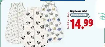 Lidl Disney Gigoteuse bébé offre