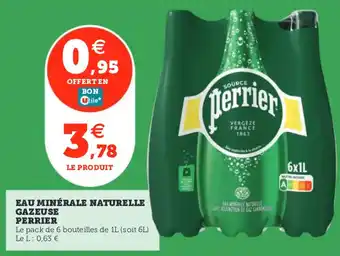 Utile Eau minérale naturelle gazeuse perrier offre