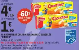 E.Leclerc Express 18 croustibat colin d'alaska msc surgelés findus offre