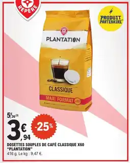 E.Leclerc Express Dosettes souples de café classique x60 plantation offre