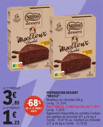 E.Leclerc Express Préparation dessert nestlé offre