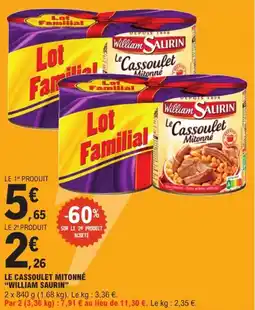 E.Leclerc Express Le cassoulet mitonné william saurin offre