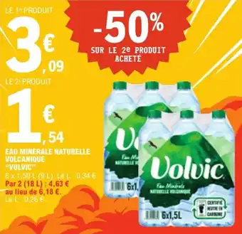 E.Leclerc Express Eau minerale naturelle volcanique Volvic offre