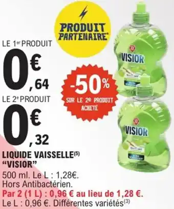 E.Leclerc Express Liquide vaisselle visior offre