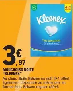 E.Leclerc Express Mouchoirs boite kleenex offre