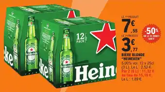 E.Leclerc Express Bière blonde heineken offre