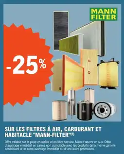 E.Leclerc L'Auto Sur les filtres à air, carburant et habitacle mann-filter offre