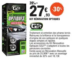 E.Leclerc L'Auto Kit renovation optiques offre