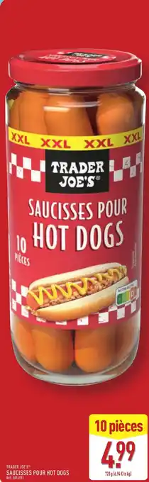 ALDI TRADER JOE'S® Saucisses pour hot dogs offre