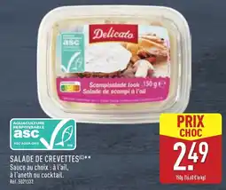 ALDI DELICATO Salade de crevettes offre