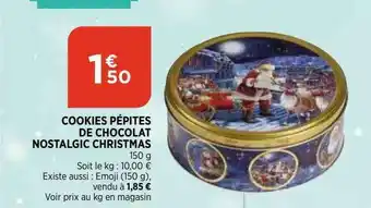 Cookies Pépites De Chocolat Nostalgic Christmas