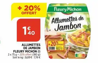 Allumettes De Jambon Fleury Michon