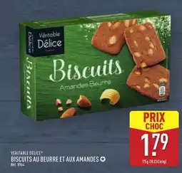 ALDI VÉRITABLE DÉLICE® Biscuits au beurre et aux amandes offre