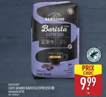 ALDI BARISSIMO Café grains barista espresso offre