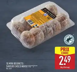 ALDI 10 mini beignets saveur choco noisette offre