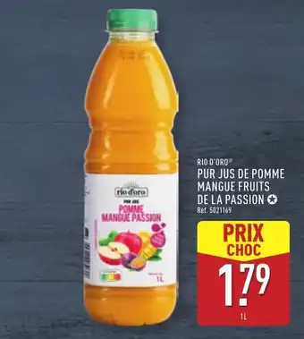 ALDI RIO D'ORO Pur jus de pomme mangue fruits de la passion offre