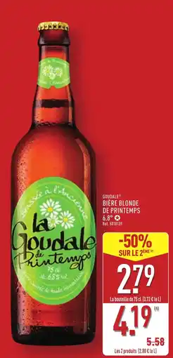 ALDI GOUDALE® Bière blonde de printemps offre