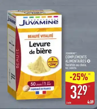 ALDI JUVAMINE® Compléments alimentaires offre